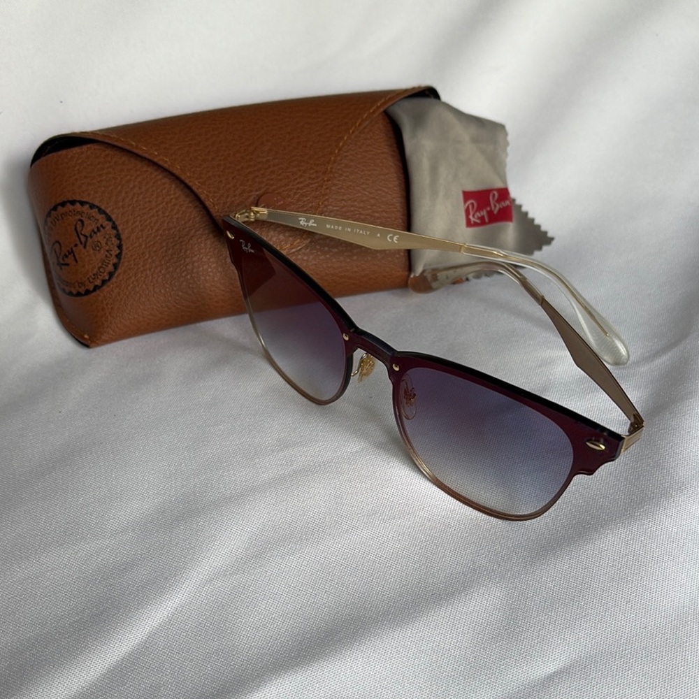 Ray-Ban Brown and Blue Gradient Sunglasses
